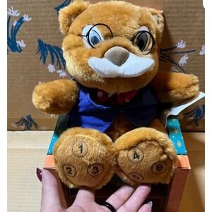 Grandpa Teddy Vintage  Read To Me Again Story Book Plush Interactive Toy